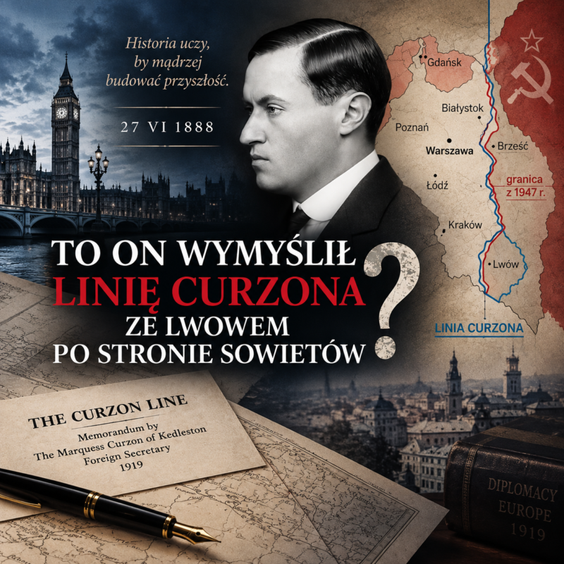 TO ON WYMYŚLIŁ LINIĘ CURZONA ZE LWOWEM PO STRONIE SOWIETÓW?