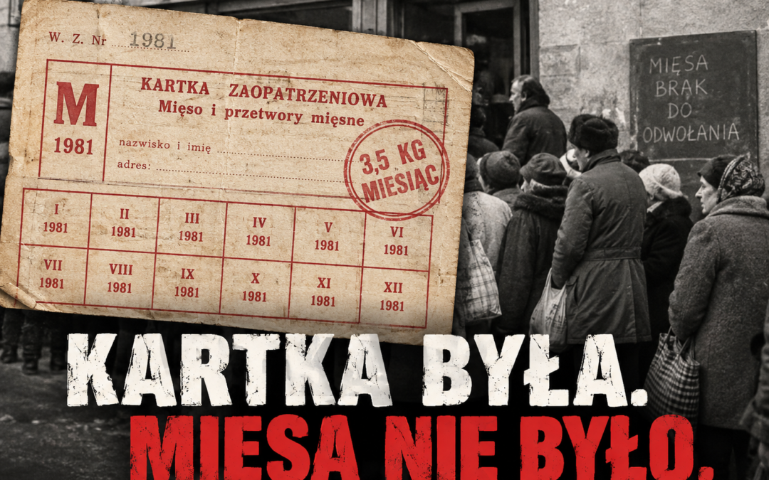 KOMUNIŚCI WPROWADZILI KARTKI NA MIĘSO. WKRÓTCE NIEMAL WSZYSTKO JUŻ BYŁO NA KARTKI