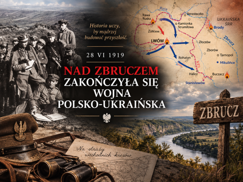 28 CZERWCA 1919 NAD ZBRUCZEM ZAKOŃCZYŁA SIĘ WOJNA POLSKO-UKRAIŃSKA